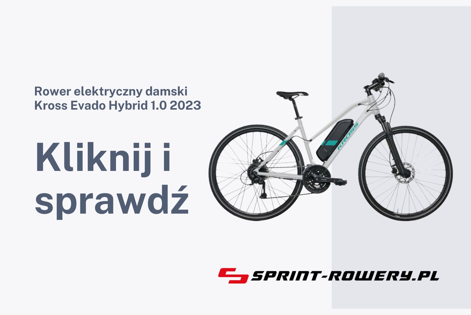 Rower elektryczny damski Kross Evado Hybrid 1.0 2023