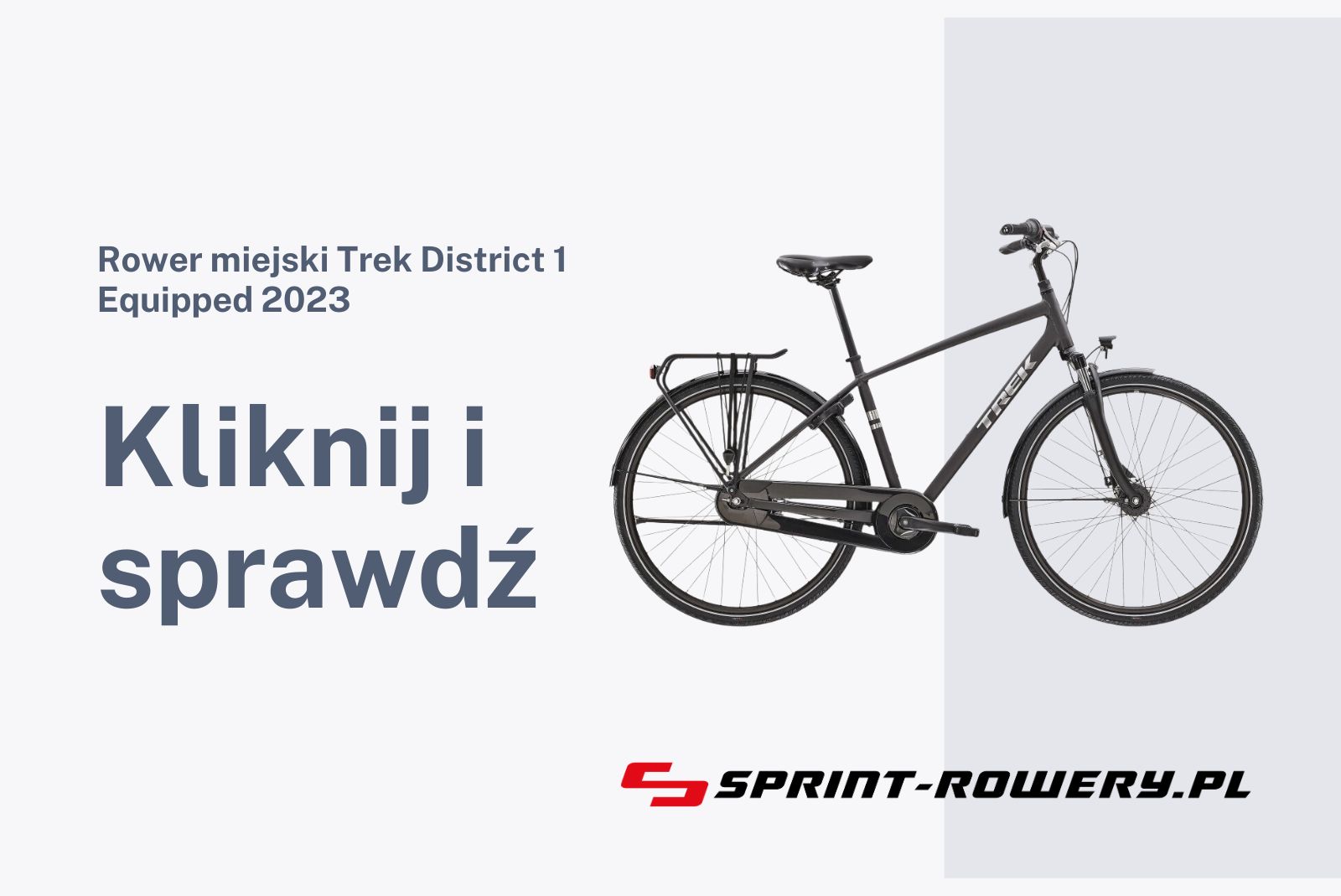 Rower miejski Trek District 1 Equipped 2023